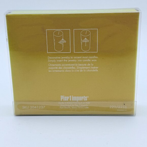 Set Of 6 Pier 1 Imports Candle Jewelry With Beach Theme New - Picture 2 of 2